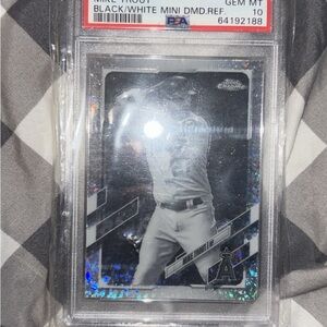2021 Topps Chrome Black/White Diamond Refractor PSA 10